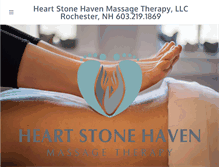 Tablet Screenshot of heartstonehavenmassage.com